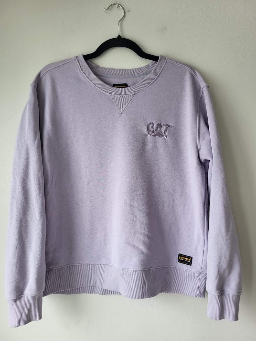 Caterpillar Lilac Crewneck Casual Sporty Sweatshirt